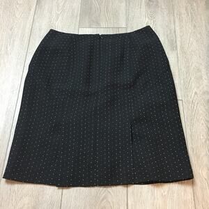 NWT Jones new York Office Attire Pencil Skirt Black white dots Size 10P